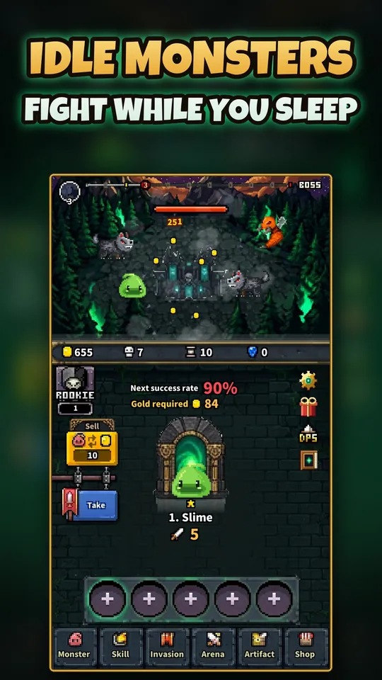 Idle Summoner: Pixel RPG - Earn gold even offline